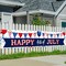 America Independence Day Backdrop Banner 118 x 20 inch 4th of July Patriotic National Holiday Veterans Day Memorial Day Indoor Outdoor Supplies Banner Independence Day Themed Decorations